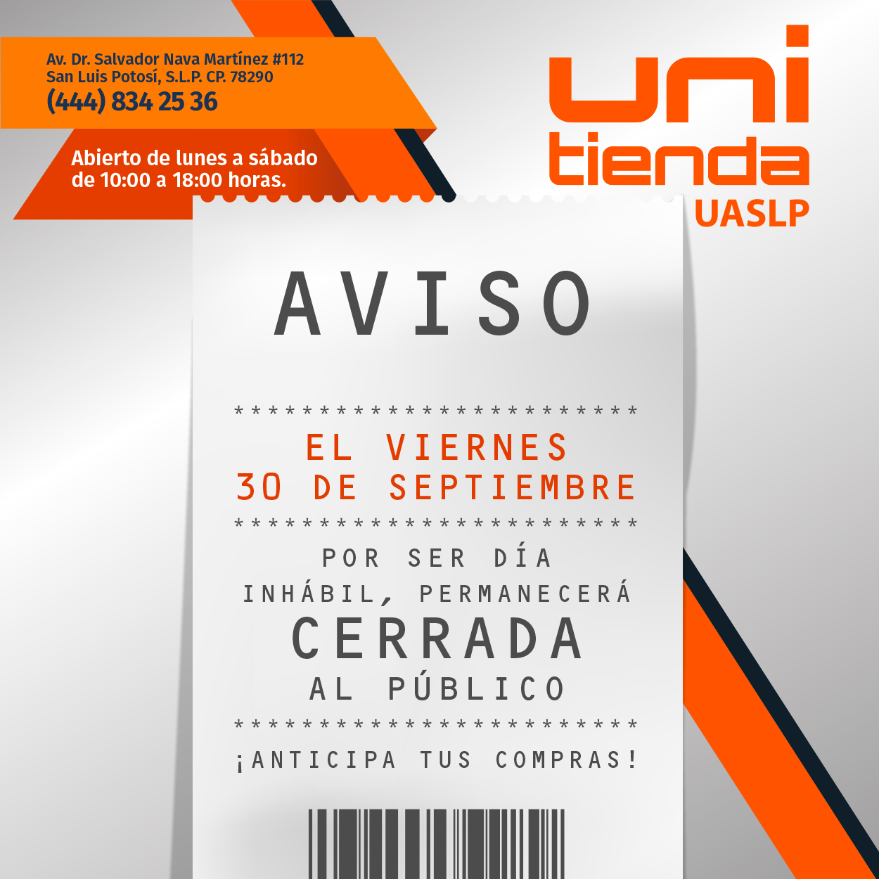 2022-09-27 Oficinas APAJ, Unitienda, Unimanía, Papelería y Librería ...